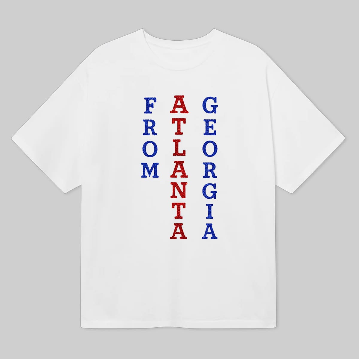 From Atlanta Georgia Vintage City Pride Graphic Tee Retro Southern Style Gift for Locals