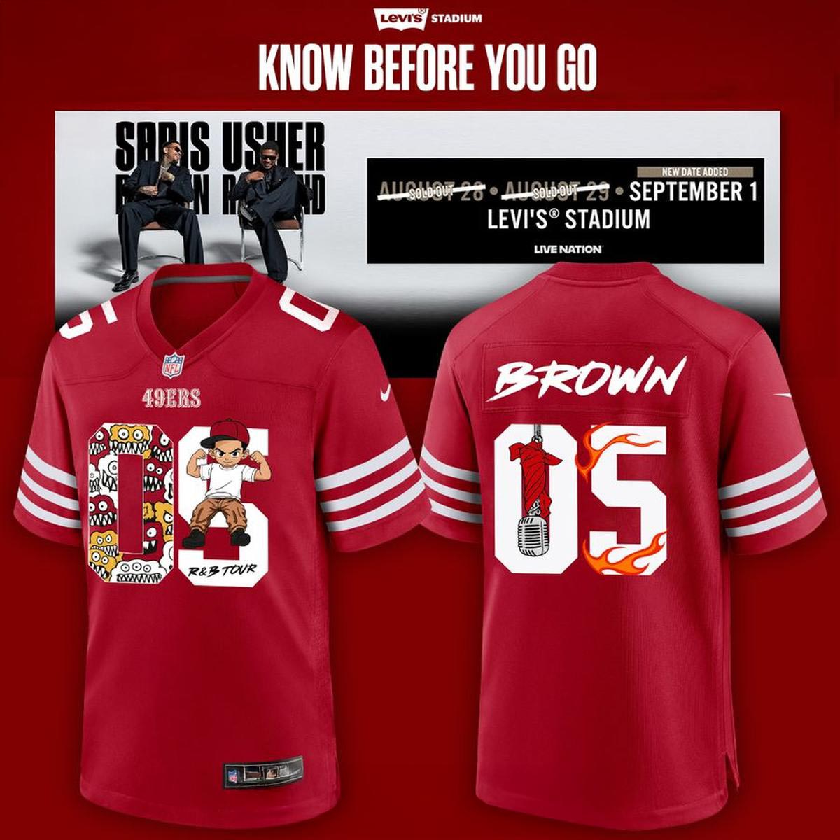 San Francisco 49ers Chris Brown Game Player 2026 Football Jersey Personalized Fan Edition 1 - Unicasport San Francisco 49ers Chris Brown Game Player 2026 Football Jersey Personalized Fan Edition