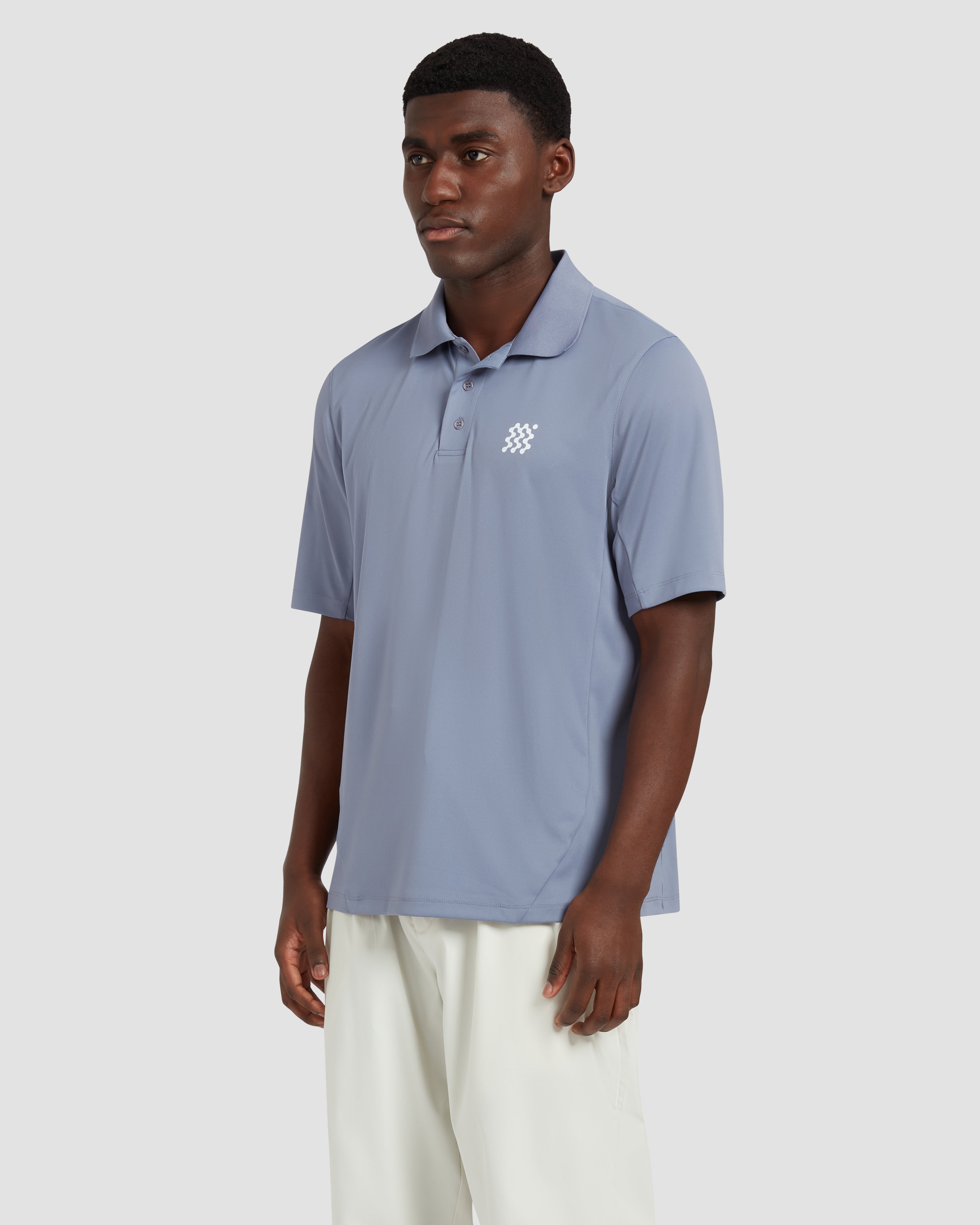 Jolidee Blue Granite Course Polo crafted for superior durability and professional golf style