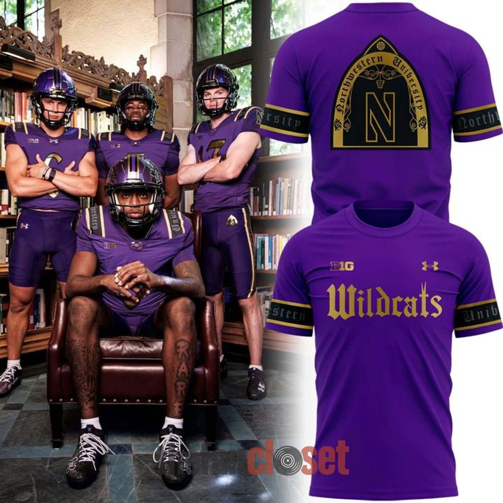 Purple Gothics Northwestern Wildcats Football 2026 Shirt