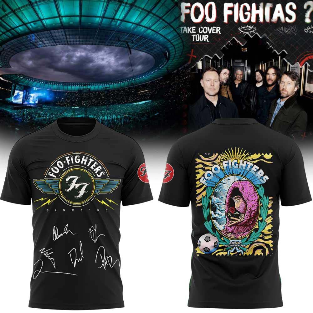 Foo Fighters Take Cover Tour 20262027 T Shirt