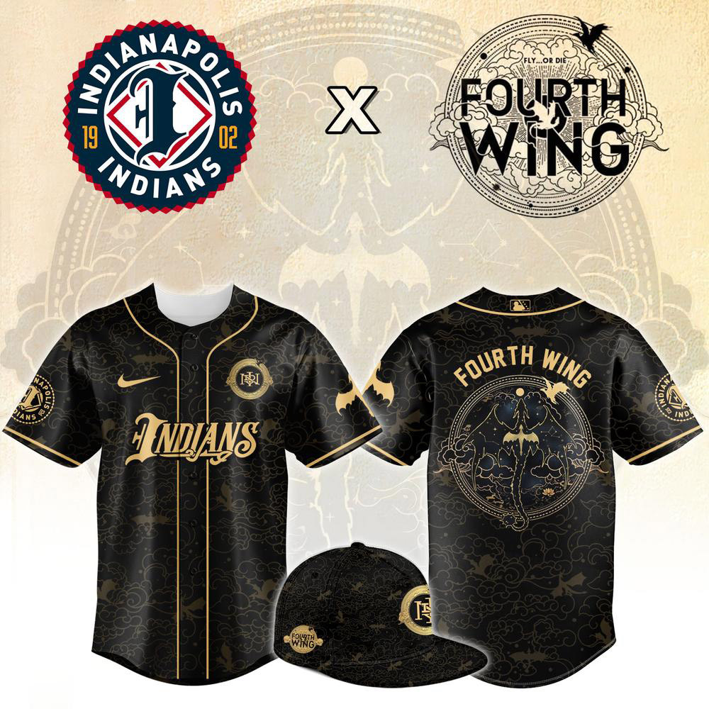 Fourth Wing Night 2026 Edition Indianapolis Indians Baseball Jersey 1 - Unicasport Fourth Wing Night 2026 Edition Indianapolis Indians Baseball Jersey