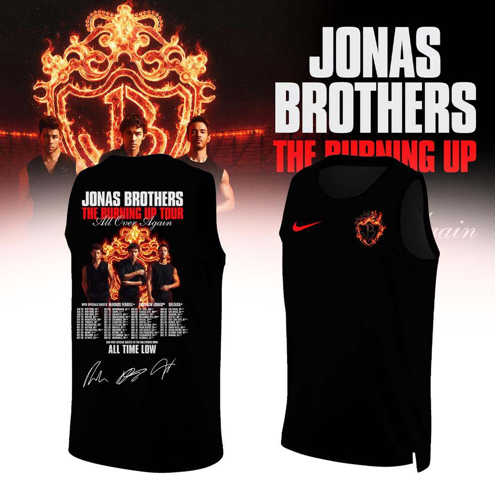 Jonas Brothers Tour Dates 2026 Black Basketball Jersey Concert Apparel 1 - Unicasport Jonas Brothers Tour Dates 2026 Black Basketball Jersey Concert Apparel
