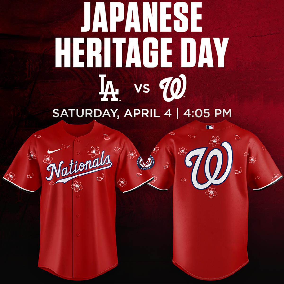 Washington Nationals Japanese Heritage Day 2026 Game Baseball Jersey Baseball Fan Cultural Celebration Apparel 1 - Unicasport Washington Nationals Japanese Heritage Day 2026 Game Baseball Jersey Baseball Fan Cultural Celebration Apparel