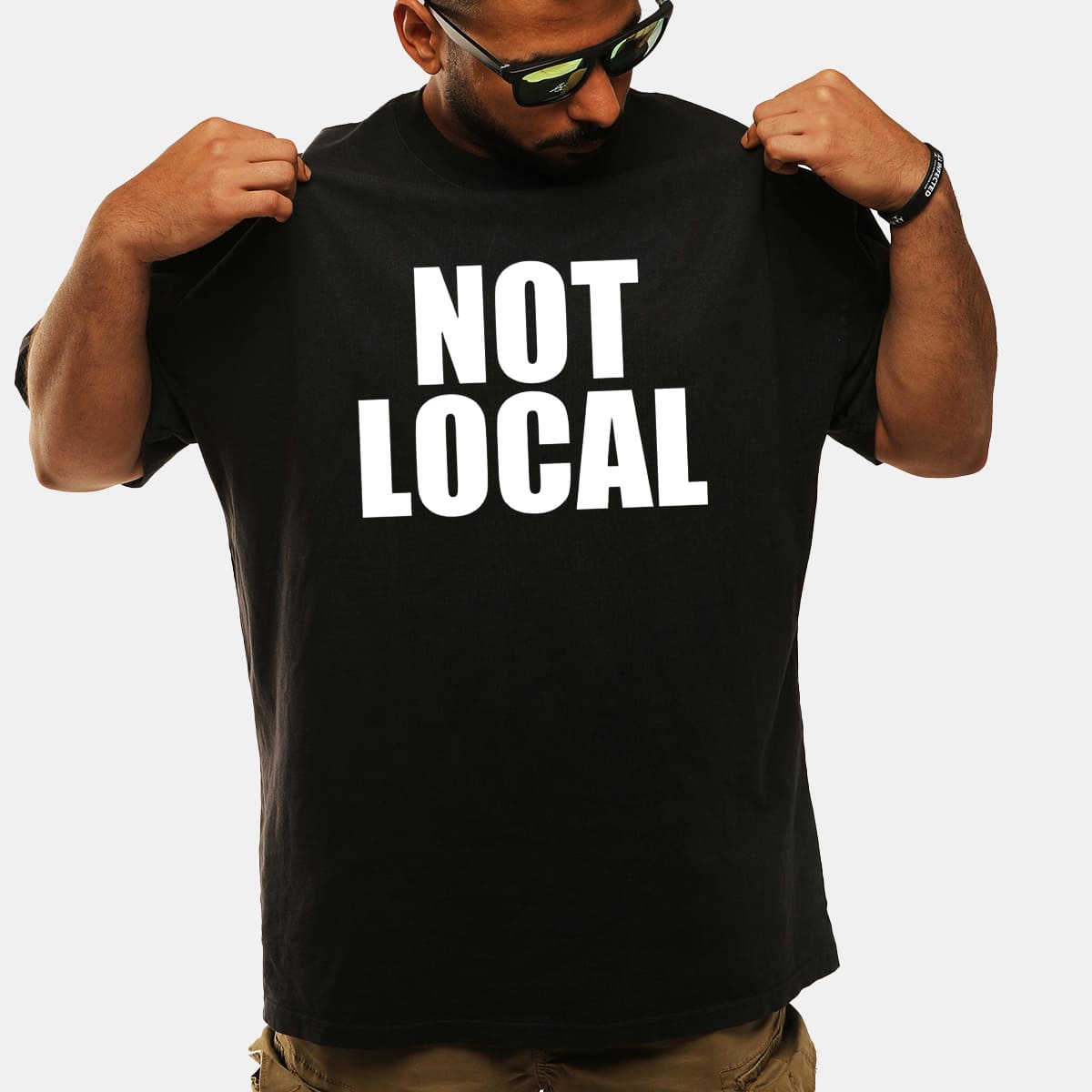Not Local Streetwear Graphic Tee City Pride Travel Fashion Shirt Gift for Adventurous Spirits