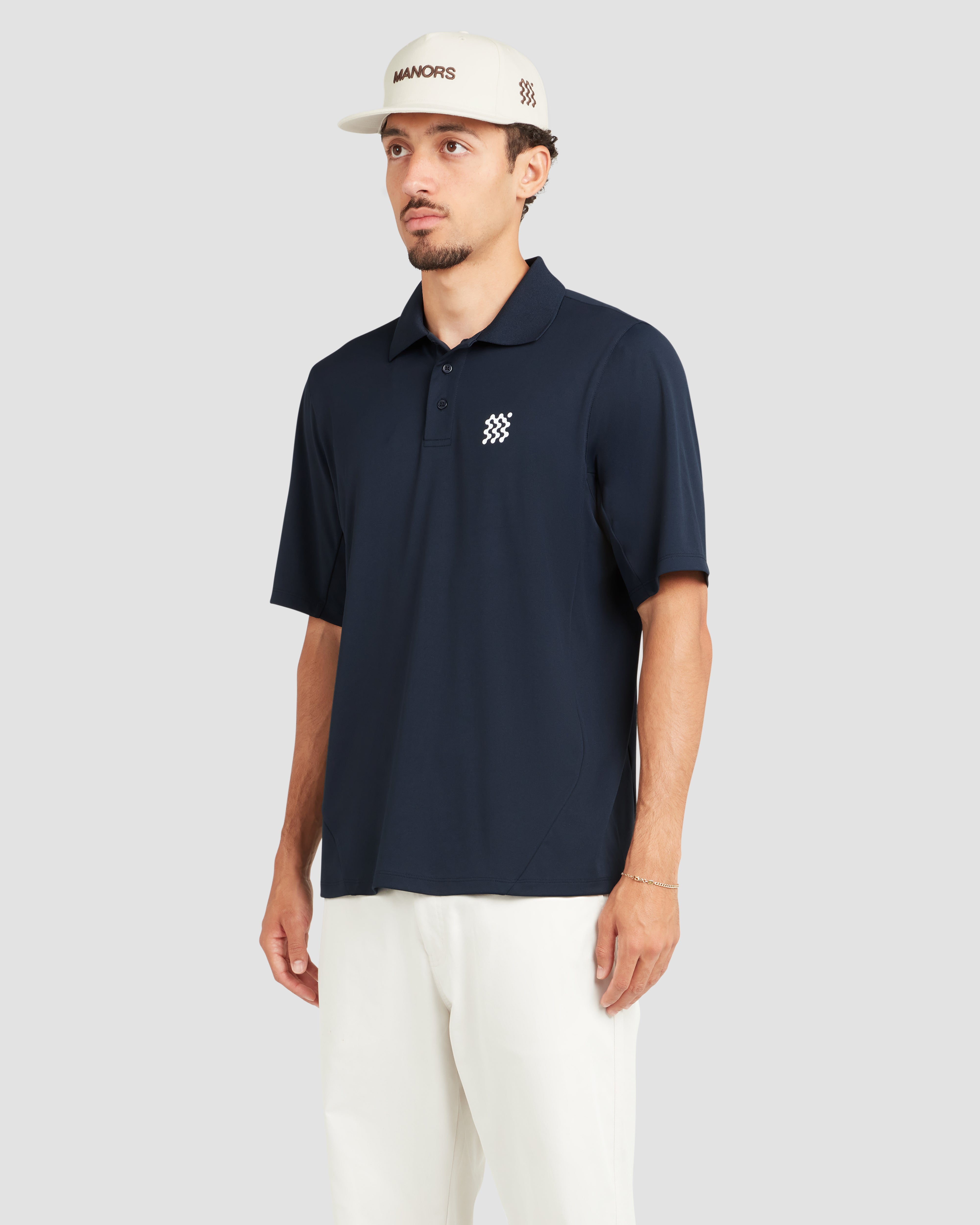 Jolidee Midnight Navy Course Polo engineered with quickdry technology for elite course play