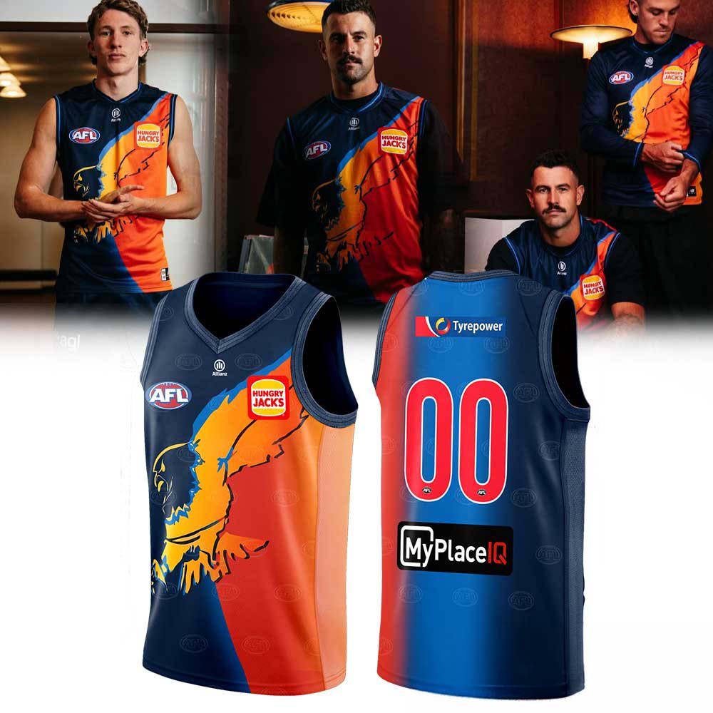West Coast Eagles 2026 Gather Round Guernsey Custom Jersey 1 - Unicasport West Coast Eagles 2026 Gather Round Guernsey Custom Jersey