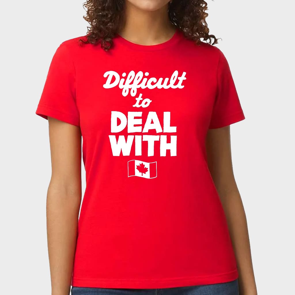 Difficult To Deal With Canada Retro Humor Graphic Tee Trendy Streetwear Gift for Canadians