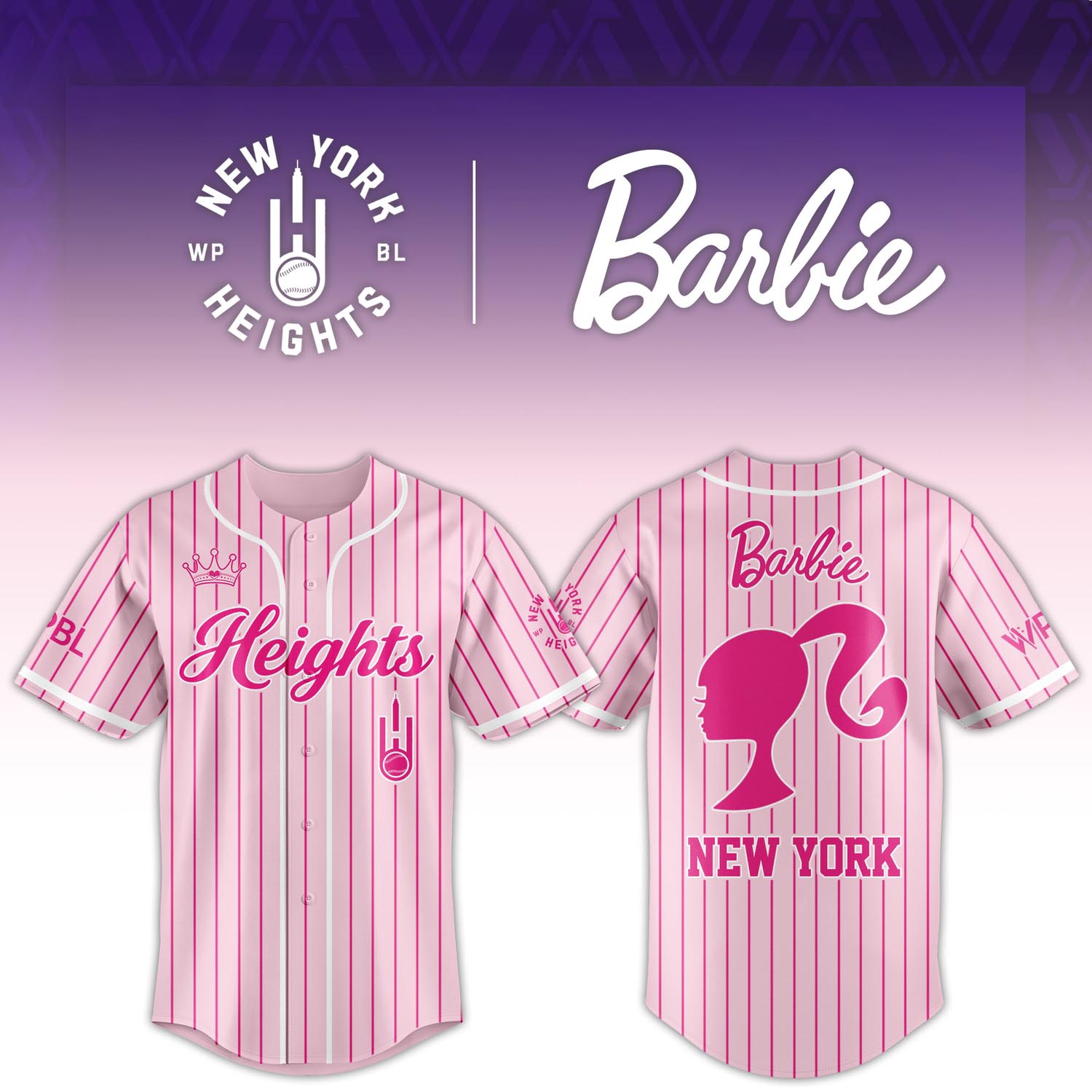 Heights Pink Doll Crossover Baseball Jersey Stylish Streetwear Graphic Fan Apparel for Men and Women 1 - Unicasport Heights Pink Doll Crossover Baseball Jersey Stylish Streetwear Graphic Fan Apparel for Men and Women