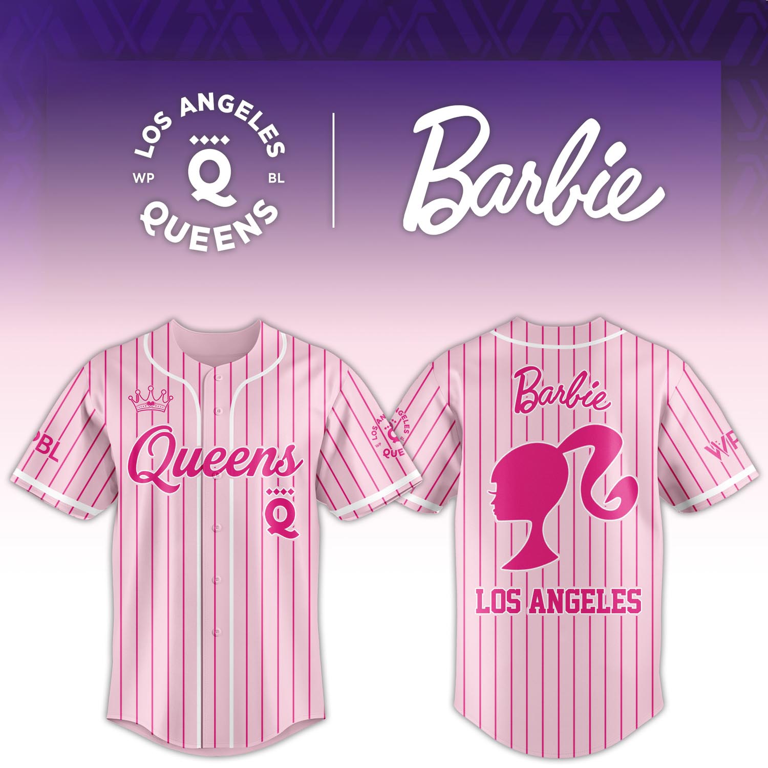 Queens Pink Doll Crossover Baseball Jersey Trendy Graphic Streetwear Fan Apparel for Men and Women 1 - Unicasport Queens Pink Doll Crossover Baseball Jersey Trendy Graphic Streetwear Fan Apparel for Men and Women