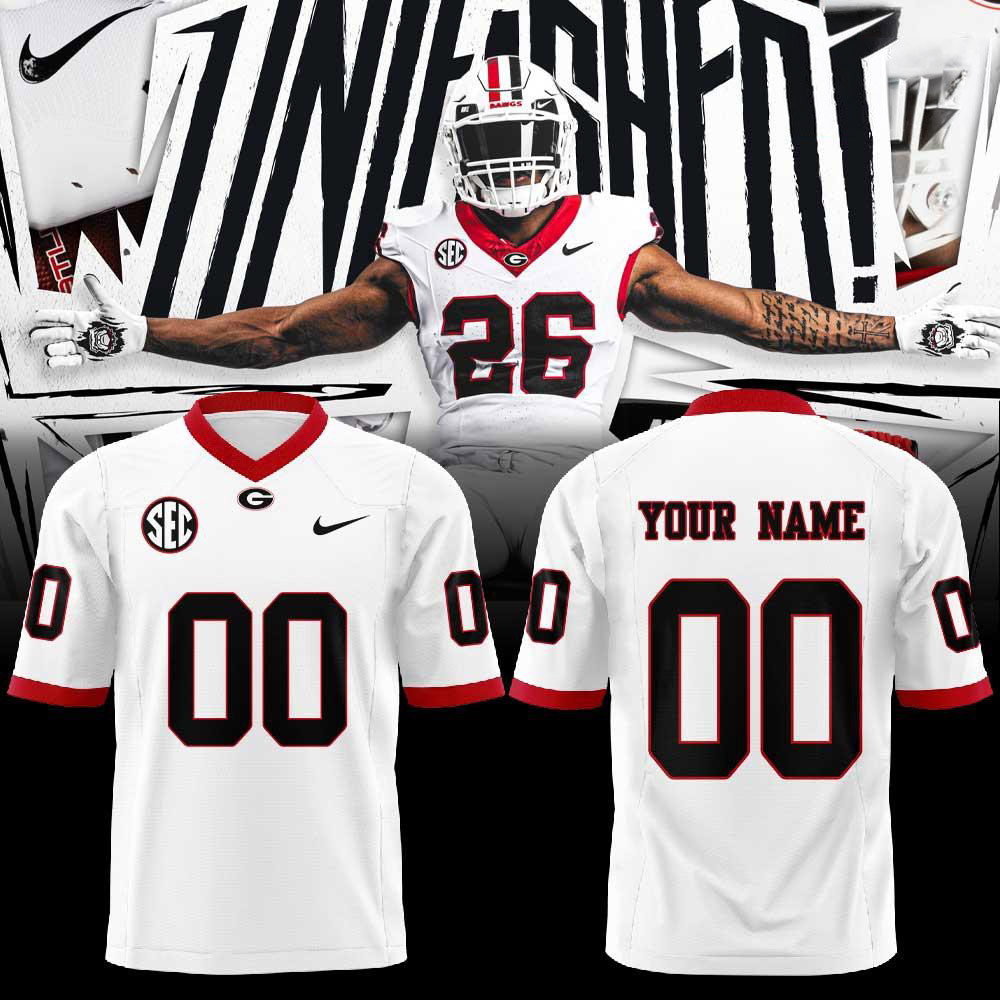 Custom Georgia Bulldogs x Unleashed Game Day 2026 Edition Football Jersey 1 - Unicasport Custom Georgia Bulldogs x Unleashed Game Day 2026 Edition Football Jersey