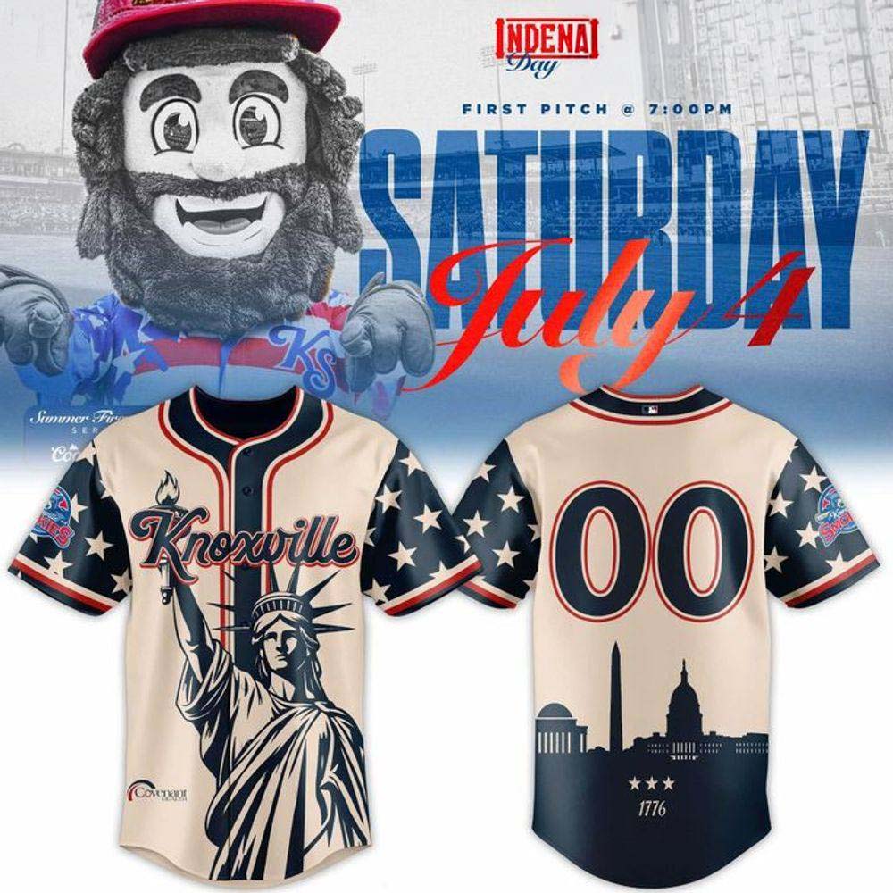 Knoxville Smokies Independence Day Baseball Jersey