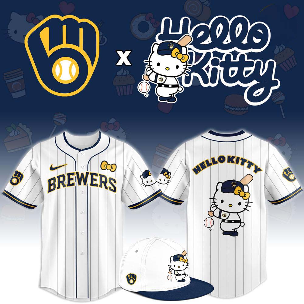 Milwaukee Brewers x Hello Kitty Special New Edition 2026 Jersey 1 - Unicasport Milwaukee Brewers x Hello Kitty Special New Edition 2026 Jersey