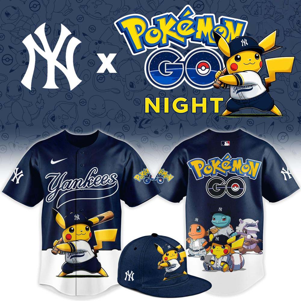 New York Yankees x Pokemon GO Night 2026 Baseball Jersey