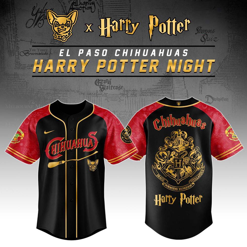 El Paso Chihuahuas Hogwarts Crossover Baseball Jersey 1 - Unicasport El Paso Chihuahuas Hogwarts Crossover Baseball Jersey
