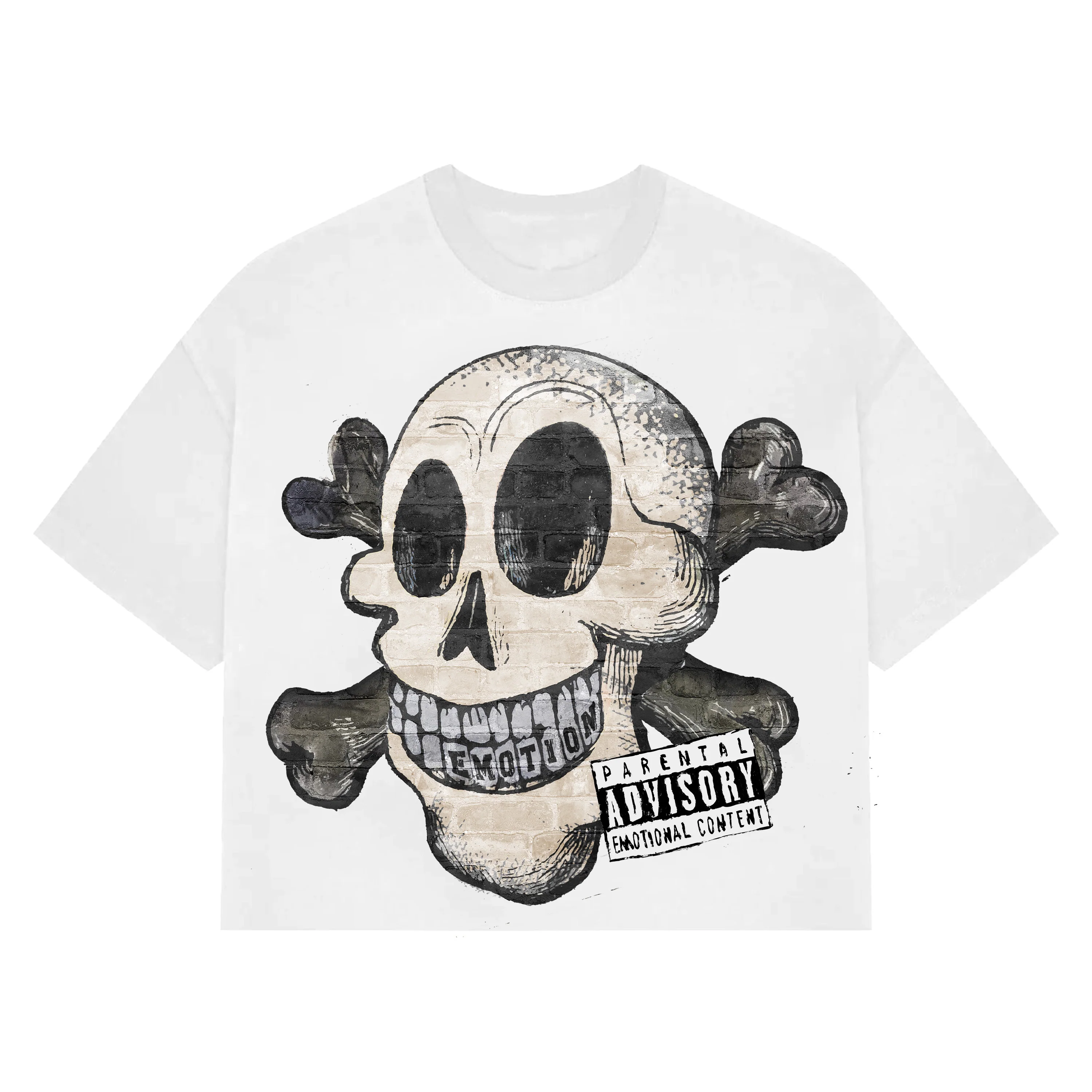 White Pirate Cropped Tee White Pirate Cropped Graphic Tee Trend Merch 2025