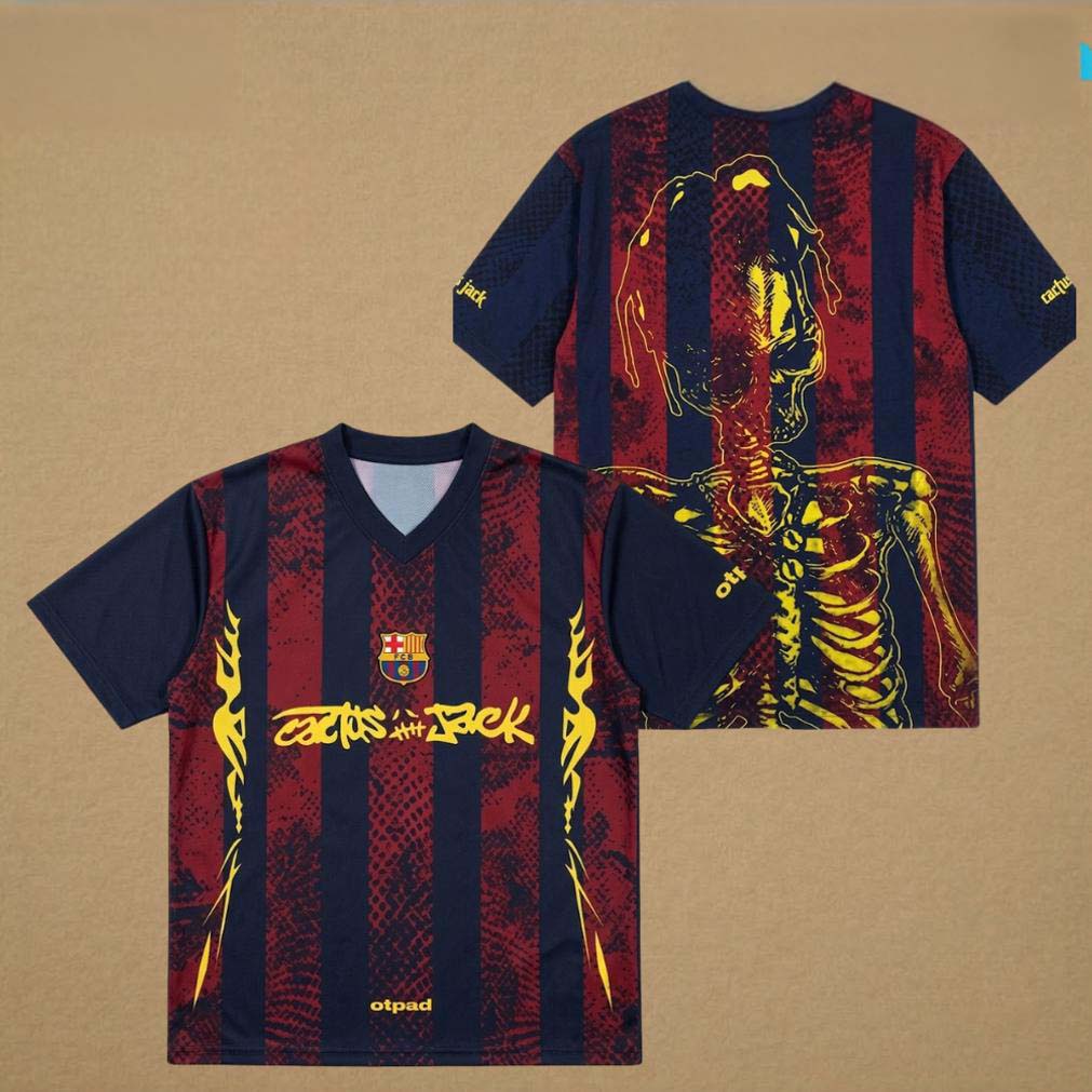 Cactus Jack FC Barcelona Skeleton Jersey