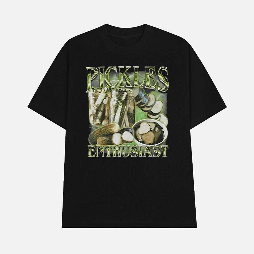 Pickle Enthusiast Shirt Funny Pickle Lover Graphic Tee Merch 2025