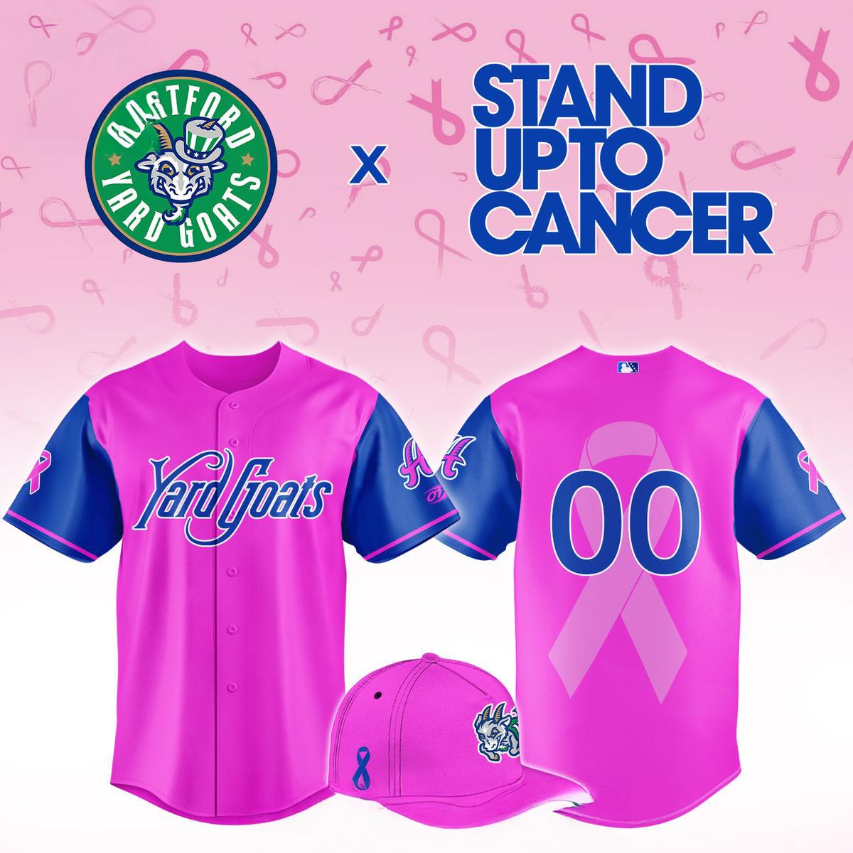 Hartford Yard Goats Pink Out The Park 2026 Fighting Cancer Baseball Jersey Awareness Fan Apparel 2 - Unicasport Hartford Yard Goats Pink Out The Park 2026 Fighting Cancer Baseball Jersey Awareness Fan Apparel