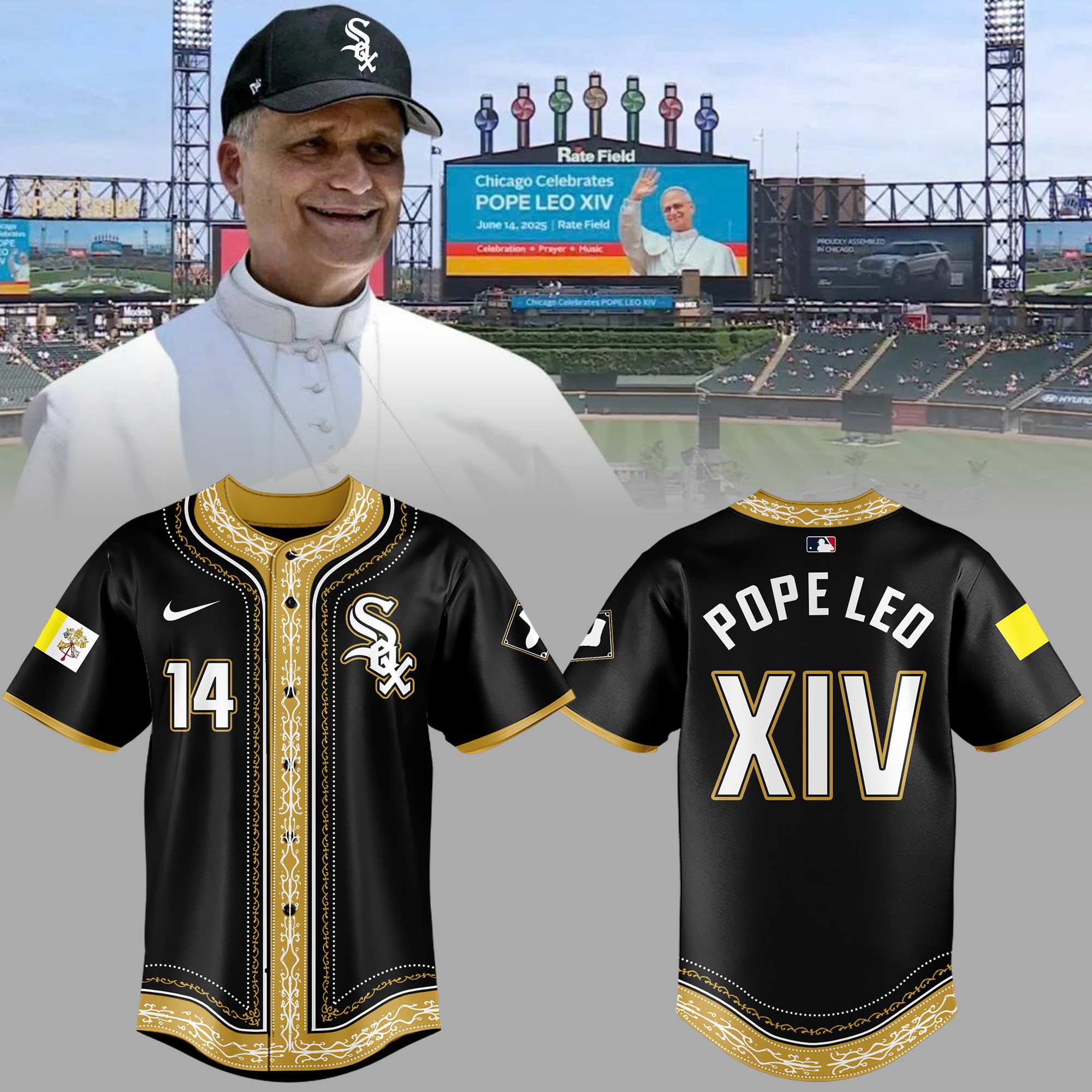 Limited Edition Chicago's Pope Jersey 1 - Unicasport Limited Edition Chicago's Pope Jersey