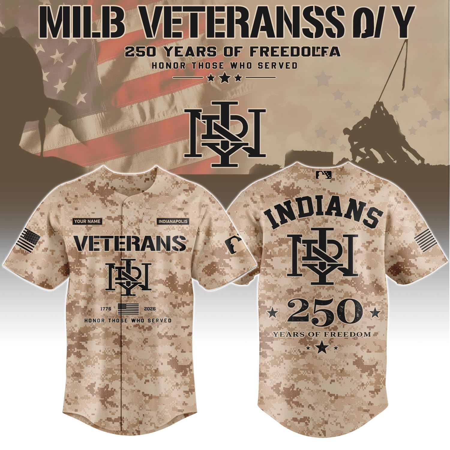 Indianapolis Indians Veterans Day 2026 Special Limited Edition Baseball Jersey Fan Apparel 1 - Unicasport Indianapolis Indians Veterans Day 2026 Special Limited Edition Baseball Jersey Fan Apparel