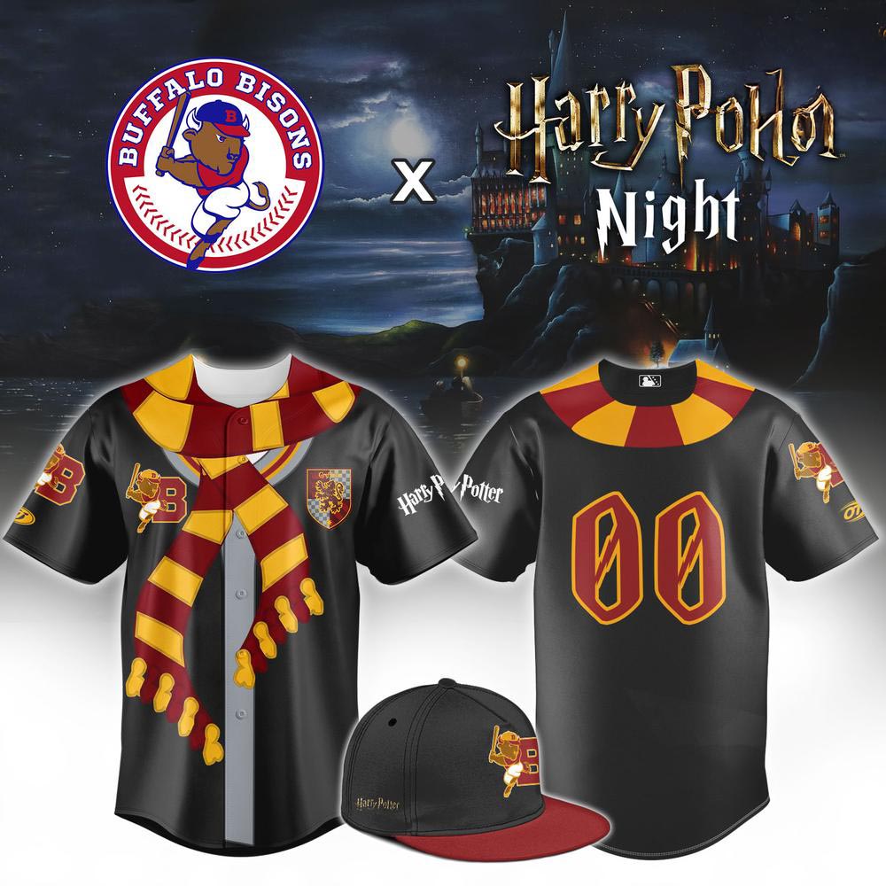 Buffalo Bisons x Harry Potter Custom Baseball Jersey MiLB Wizard Theme Night Baseball Fan Apparel 1 - Unicasport Buffalo Bisons x Harry Potter Custom Baseball Jersey MiLB Wizard Theme Night Baseball Fan Apparel