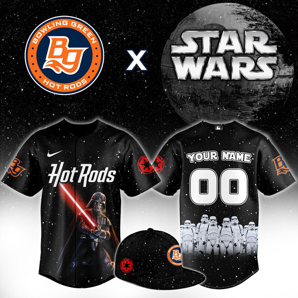 Custom Star Wars Darth Vader Bowling Green Hot Rods Baseball Jersey Apparel 1 - Unicasport Custom Star Wars Darth Vader Bowling Green Hot Rods Baseball Jersey Apparel