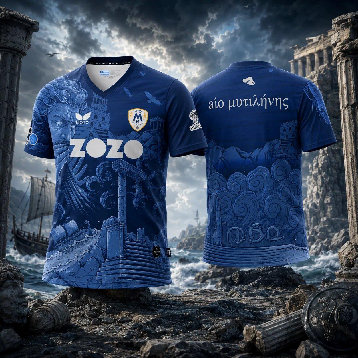 AIO Mytilinis Player Issue Jersey Football Club Supporter Sports Apparel 1 - Unicasport AIO Mytilinis Player Issue Jersey Football Club Supporter Sports Apparel