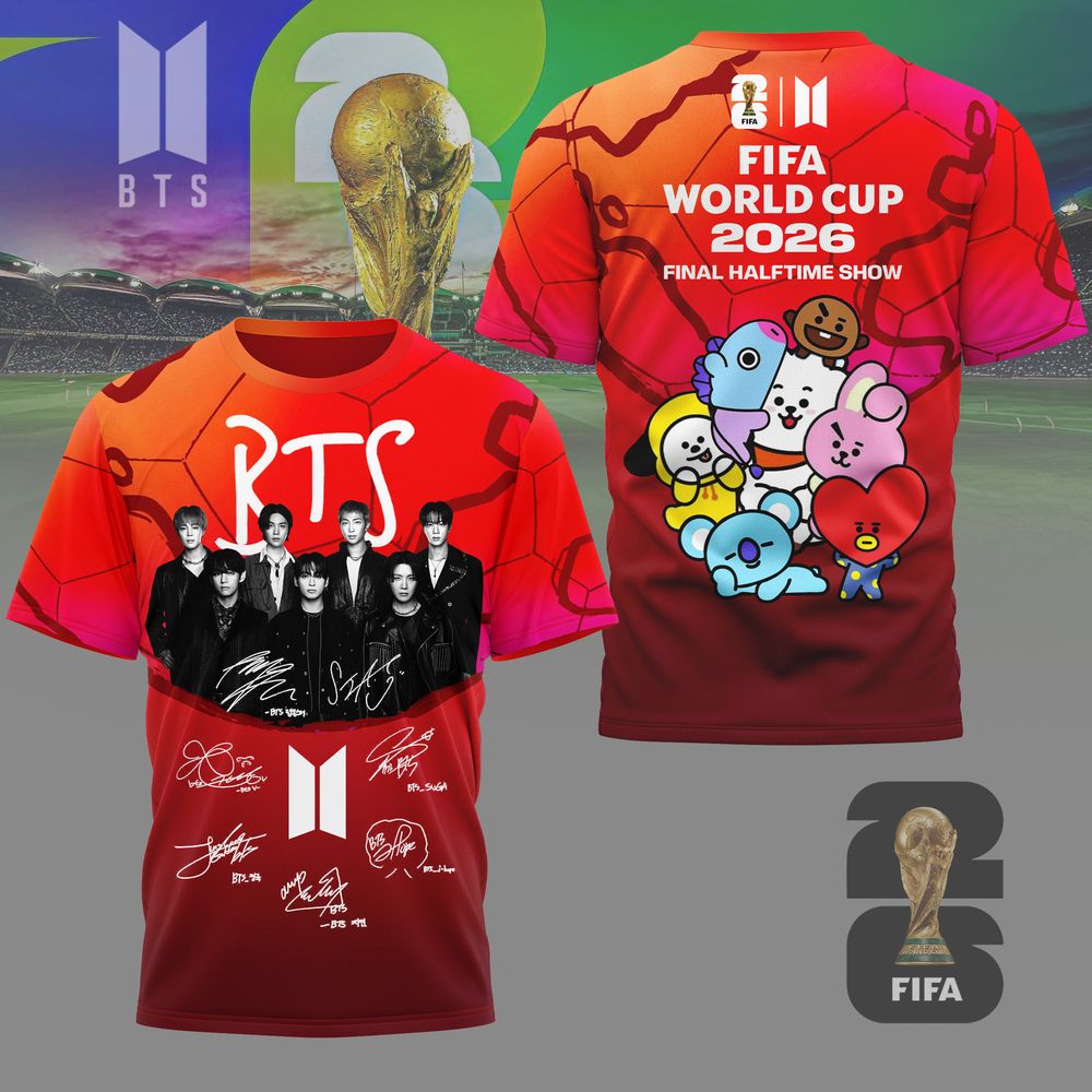 BTS 2026 World Cup Final Halftime Show Special Shirt