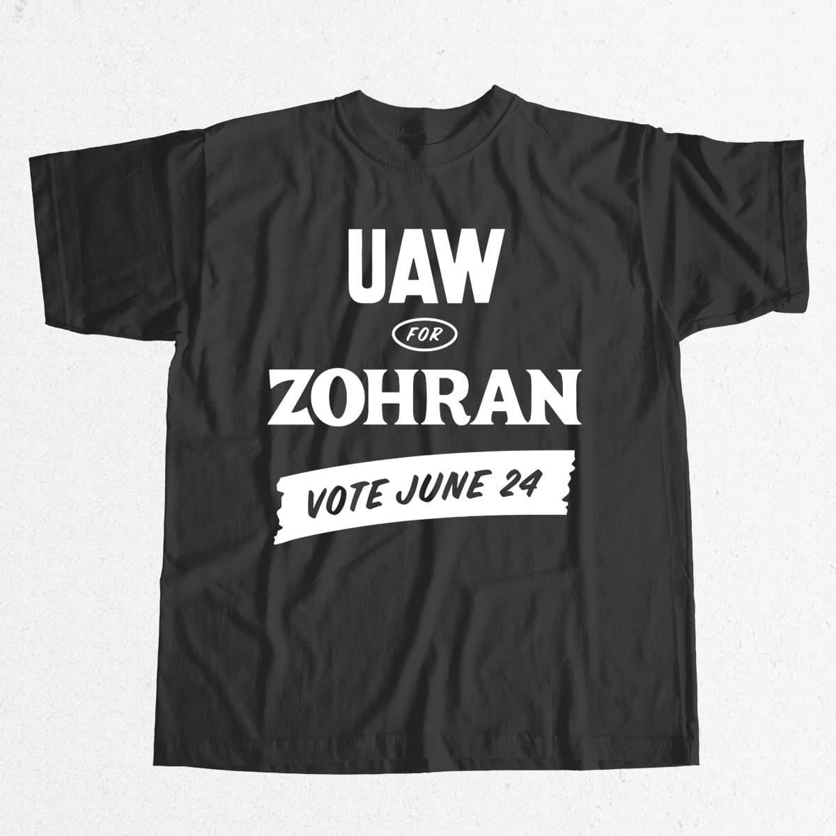 UAW For Zohran Mamdani Political Union Support Graphic Tee Activism Statement Shirt Gift for Organizers