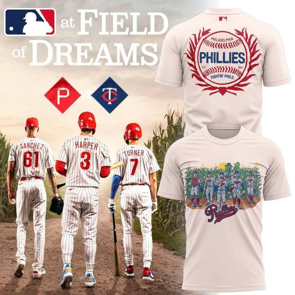 Cream Philadelphia Phillies 2026 Field of Dreams Game Shirt