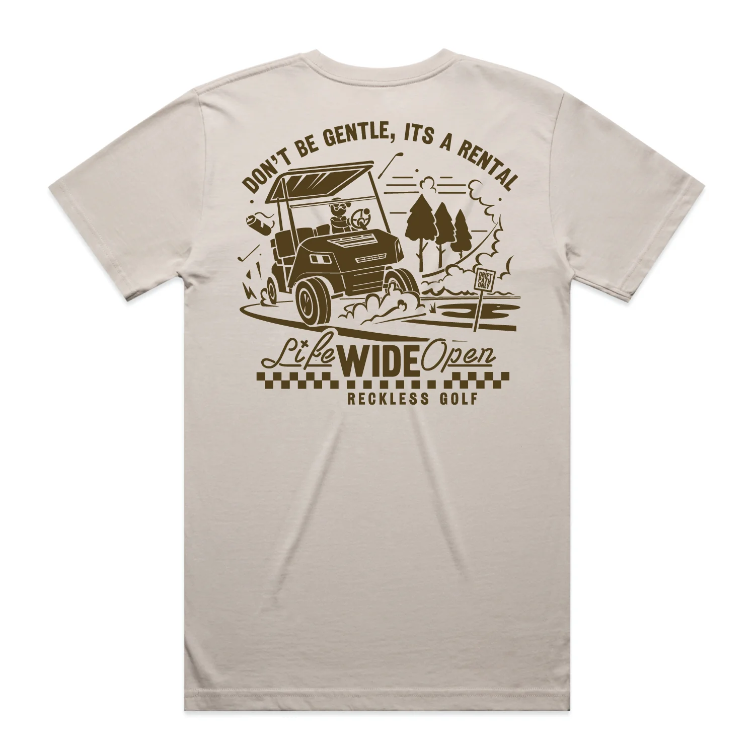 Reckless Golf Rental Funny Polo Style T Shirt Merch 2025 Golf Gift For Him