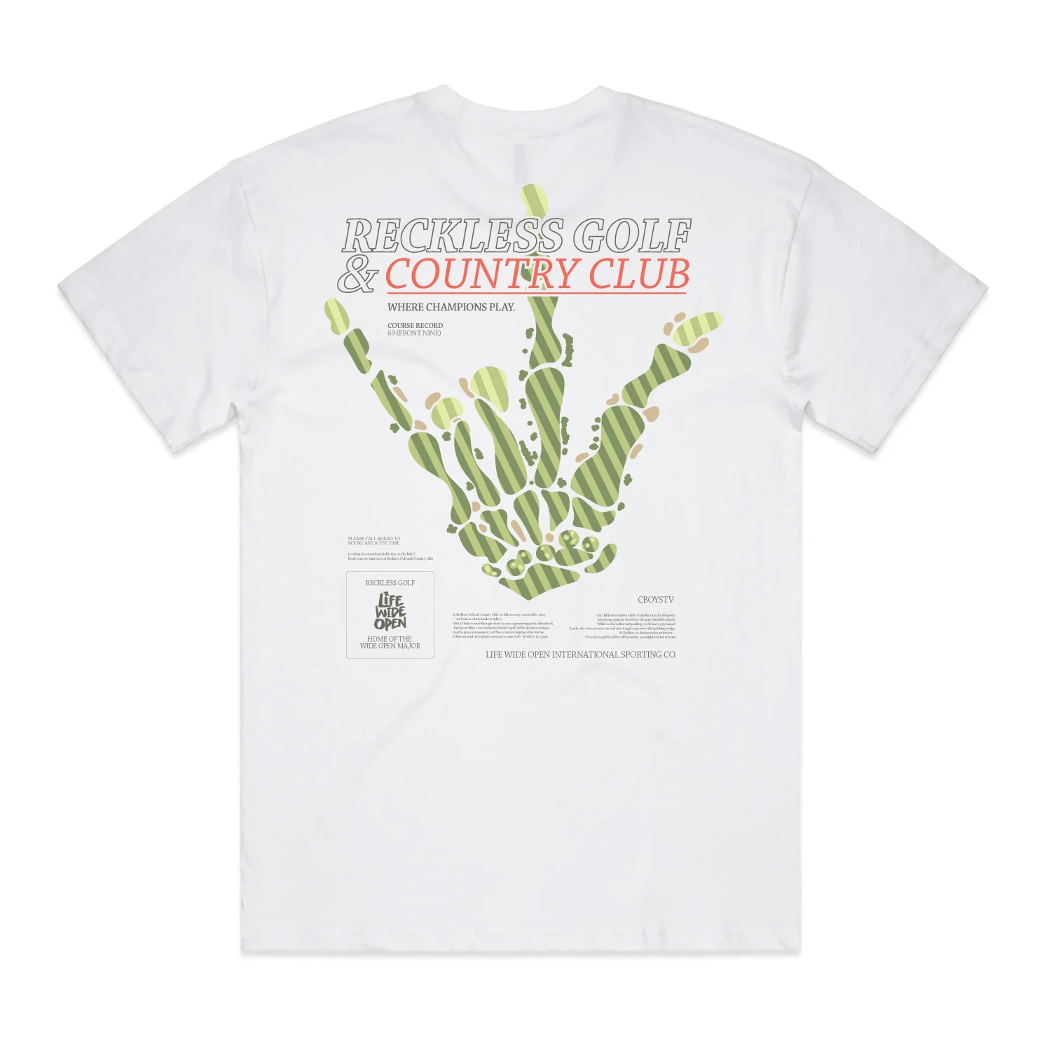 Reckless Country Club Golf T Shirt Merch 2025 Sporty Gift For Men