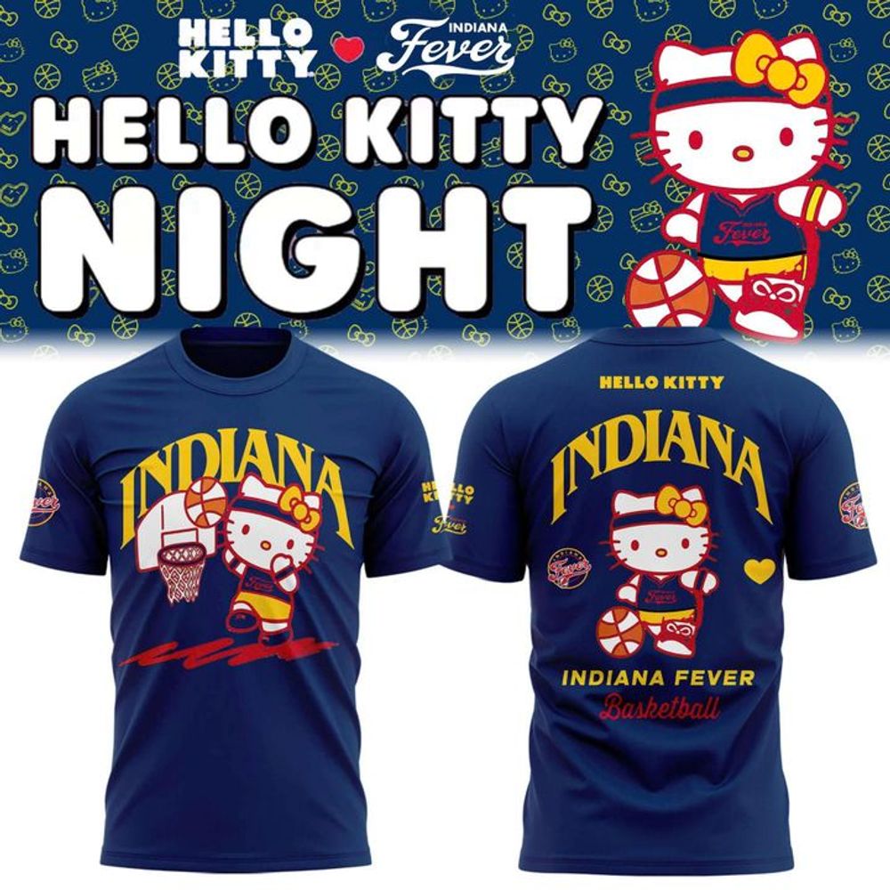 Indiana Fever x Hello Kitty Night 2026 Limited Edition Blue Shirt