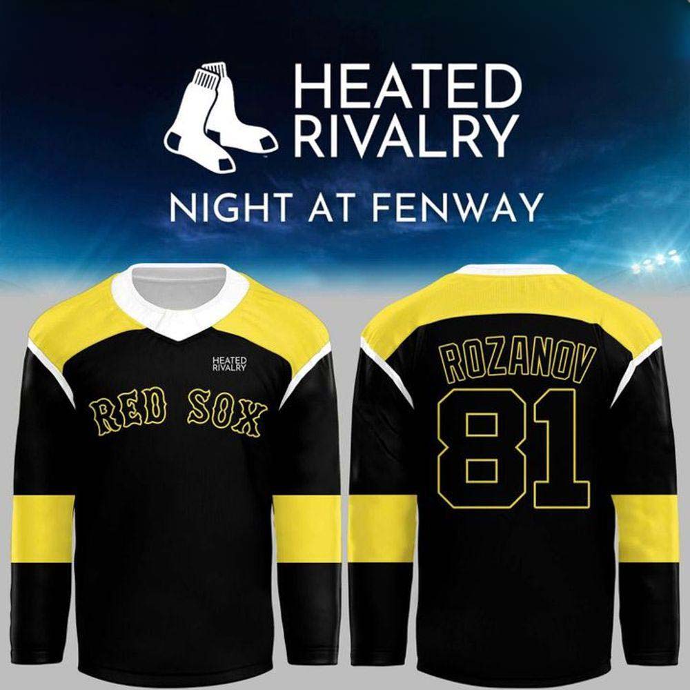 Heated Rivalry x Boston Red Sox Ilya Rozanov 81 Hockey Jersey