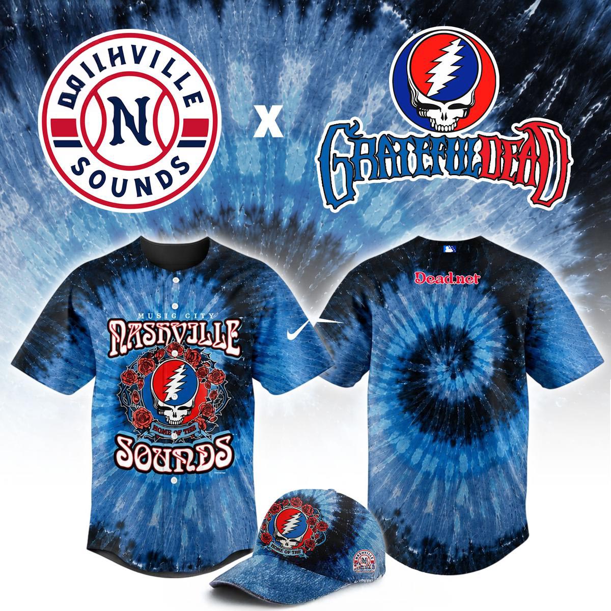Nashville Sounds Grateful Dead Night MiLB Game 2026 Baseball Jersey Rock Music Baseball Theme Night Fan Apparel 1 - Unicasport Nashville Sounds Grateful Dead Night MiLB Game 2026 Baseball Jersey Rock Music Baseball Theme Night Fan Apparel