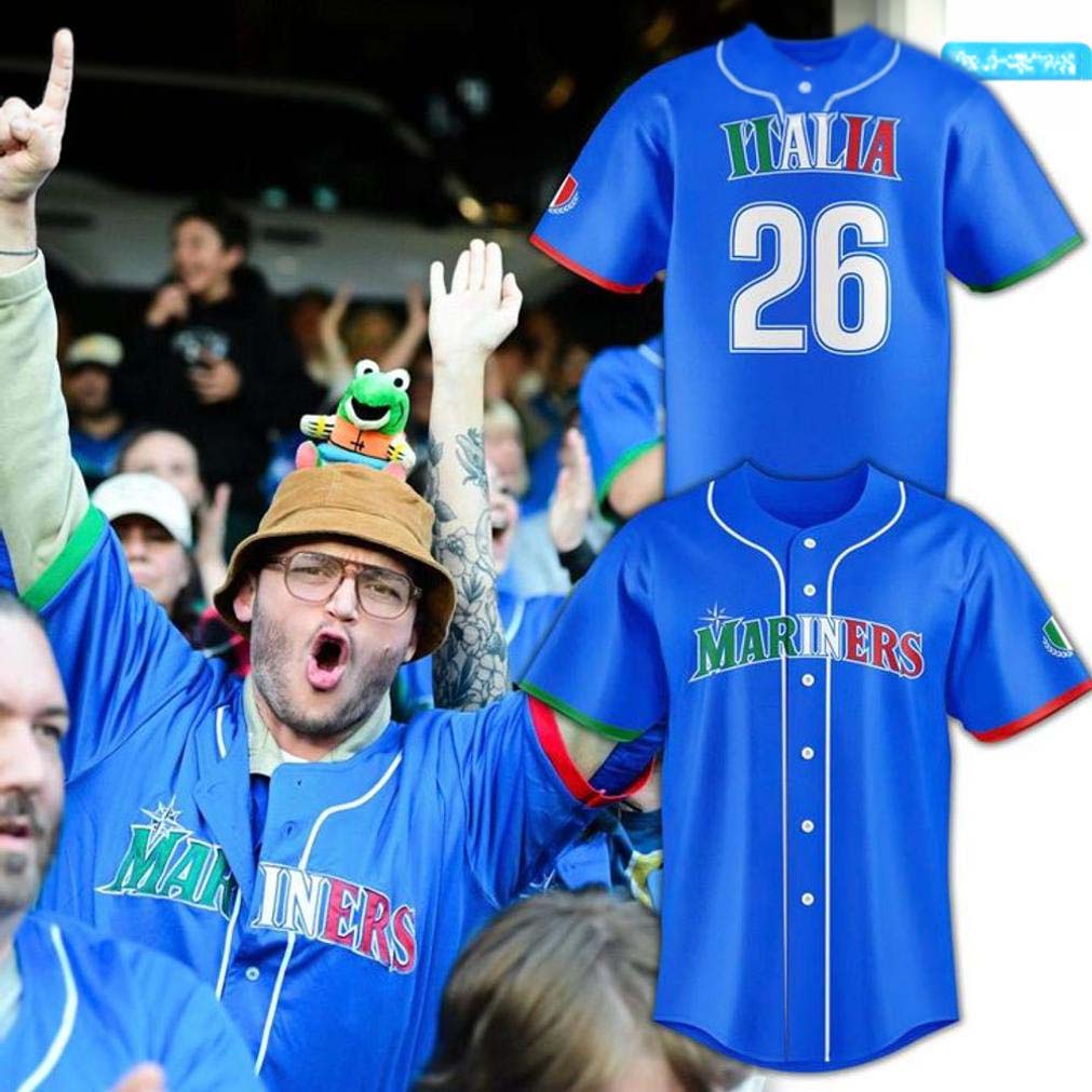 Seattle Mariners Italian Heritage Night 2026 Limited Edition Baseball Jersey - Gift Idea for Fans