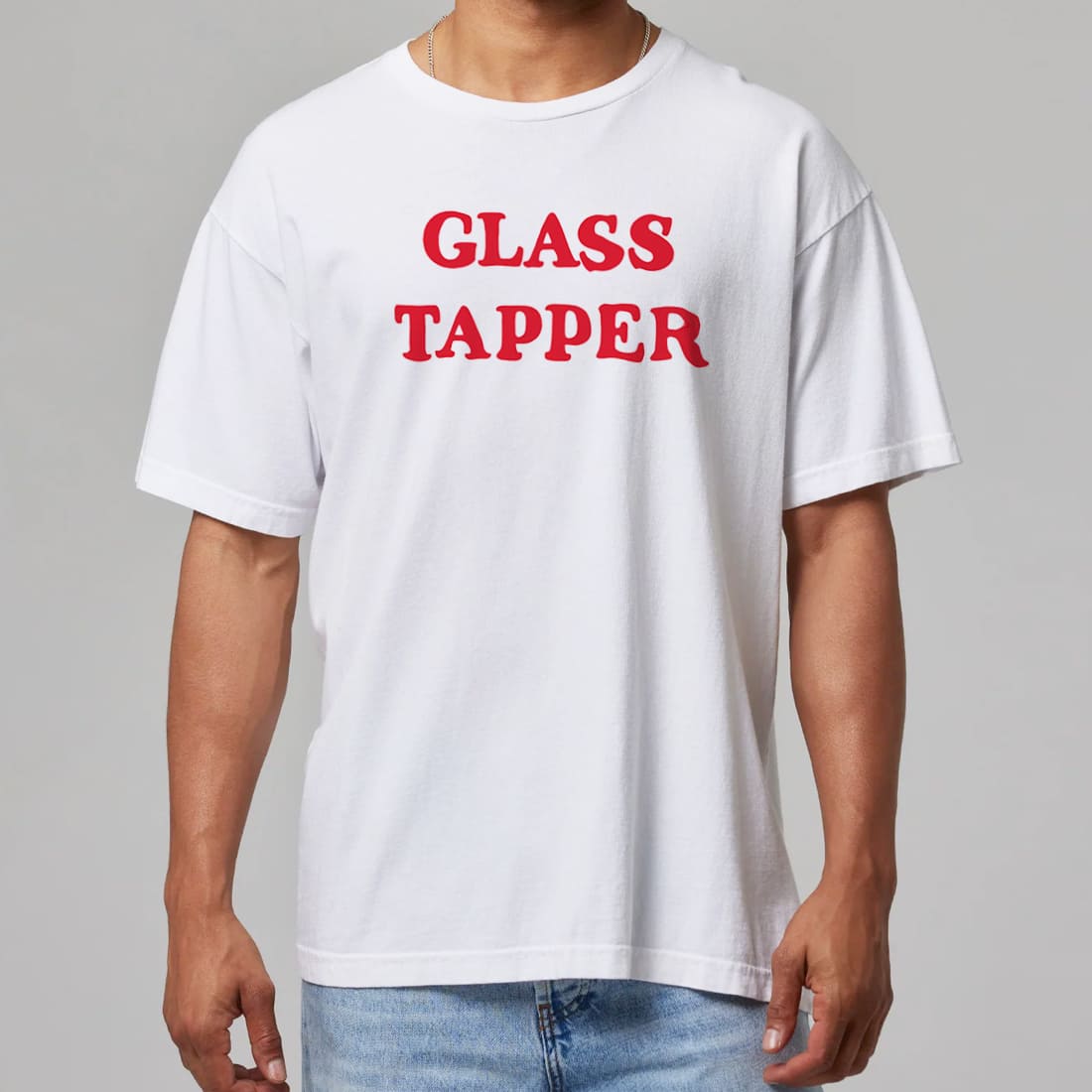 Glass Tapper Aesthetic Streetwear Graphic Tee Minimalist Design Trend Gift for Fashion Lovers