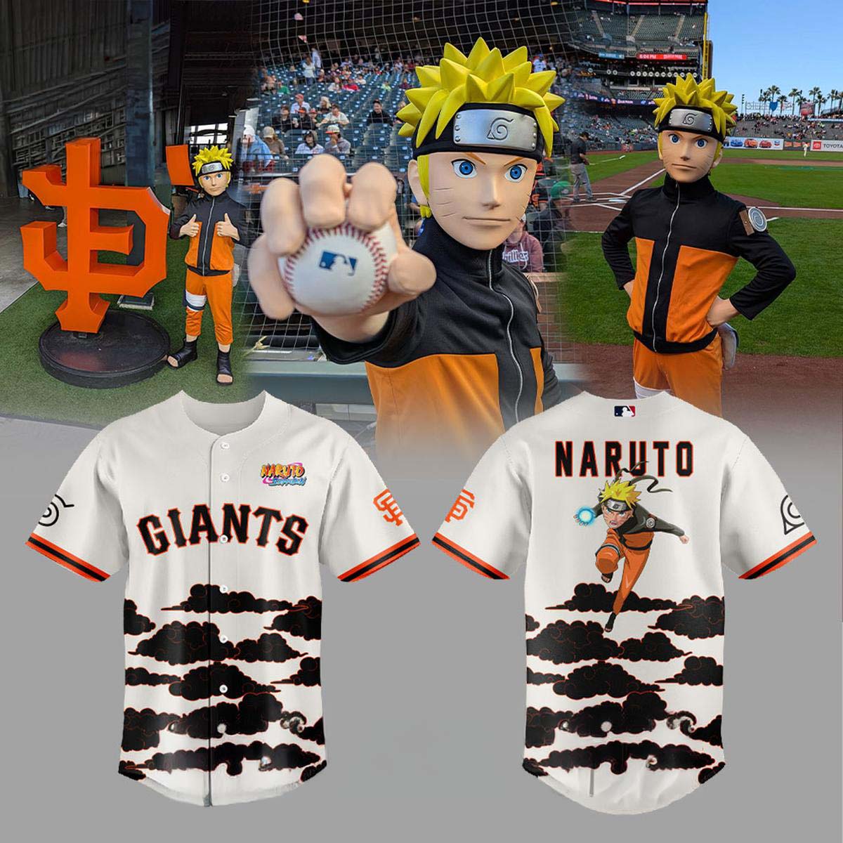 San Francisco Giants x Naruto Anime Night 2026 Baseball Jersey - Best Gift for Fans