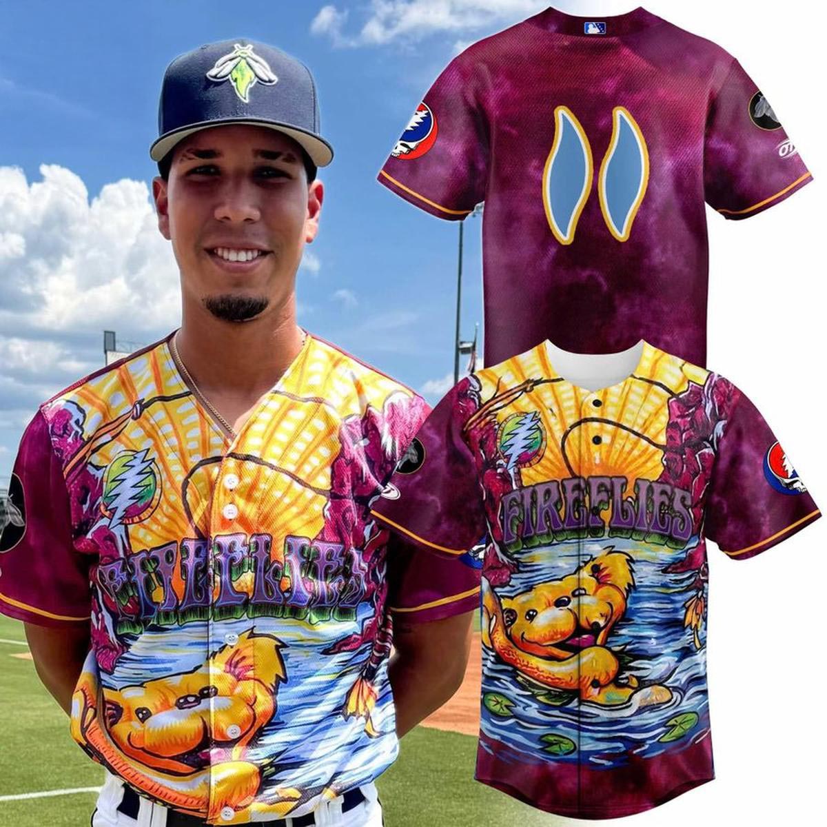 Columbia Fireflies Grateful Dead Night 2026 Baseball Jersey Music Inspired Gameday Fan Apparel 1 - Unicasport Columbia Fireflies Grateful Dead Night 2026 Baseball Jersey Music Inspired Gameday Fan Apparel