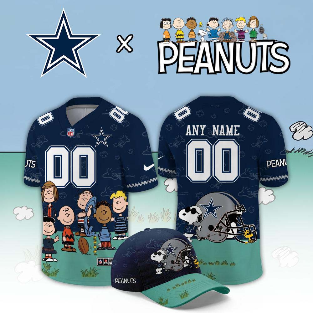 Dallas Cowboys x Peanuts Night 2026 Snoopy Custom Football Jersey Football Fanwear 1 - Unicasport Dallas Cowboys x Peanuts Night 2026 Snoopy Custom Football Jersey Football Fanwear