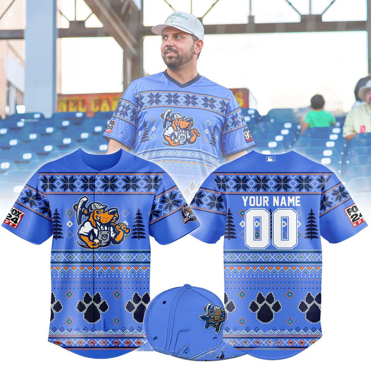 Midland RockHounds Christmas in July Baseball Jersey - Gift for Fans