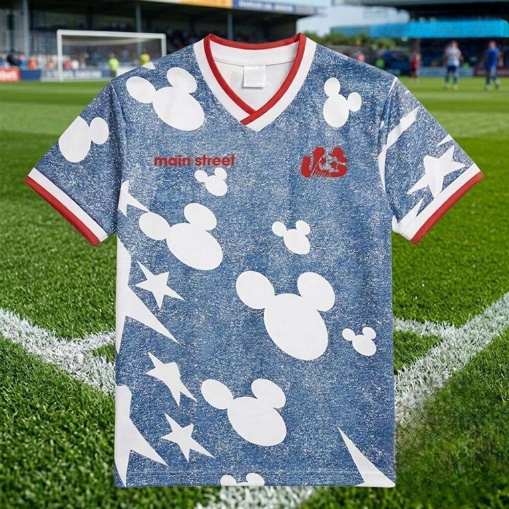 Mickey Mouse Patriotic USA Football Jersey