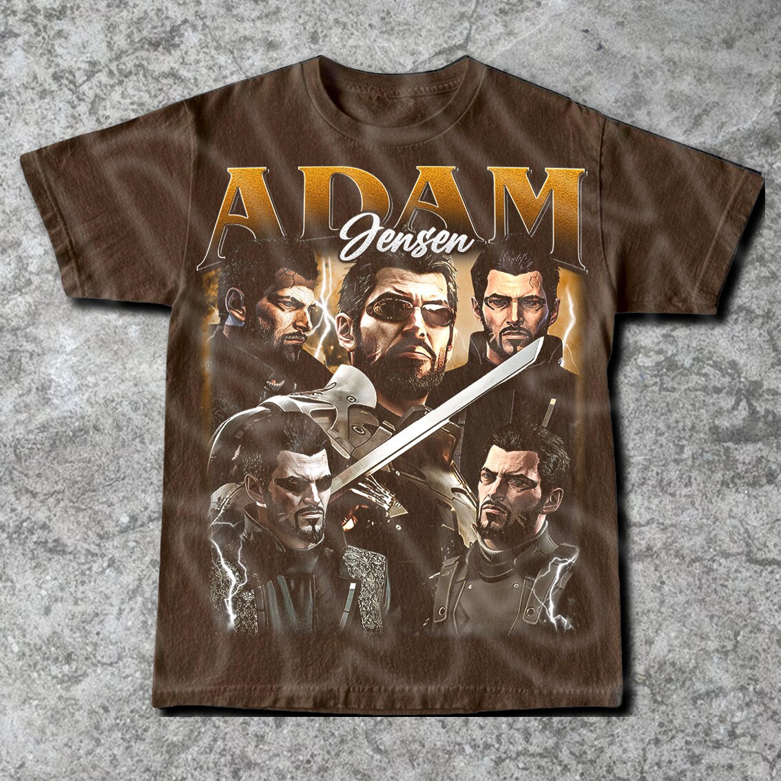Adam Jensen Deus Ex Vintage TShirt Gift For Woman and Man Unisex TShirt - Image 5