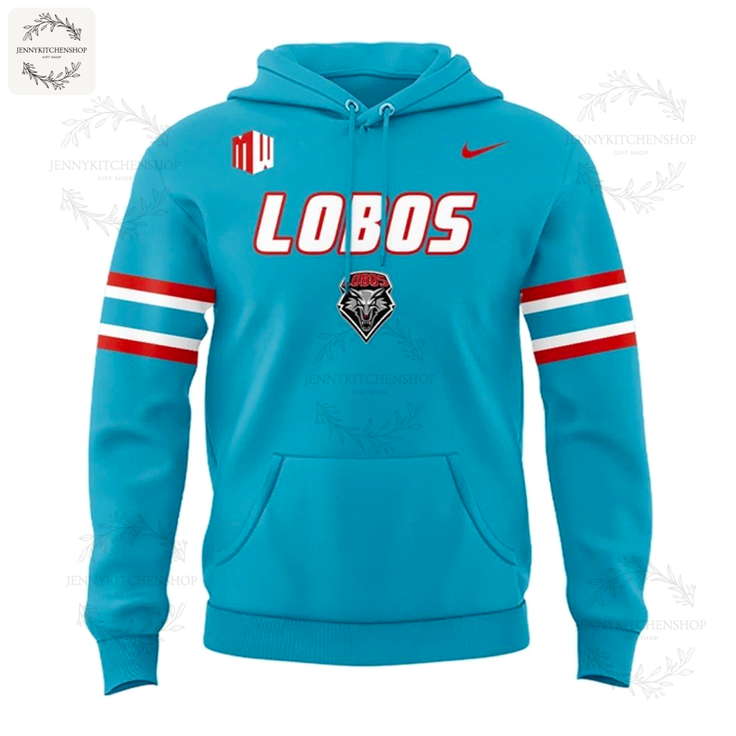 New Mexico Lobos The Turquoise Uniform Hoodie - Image 3
