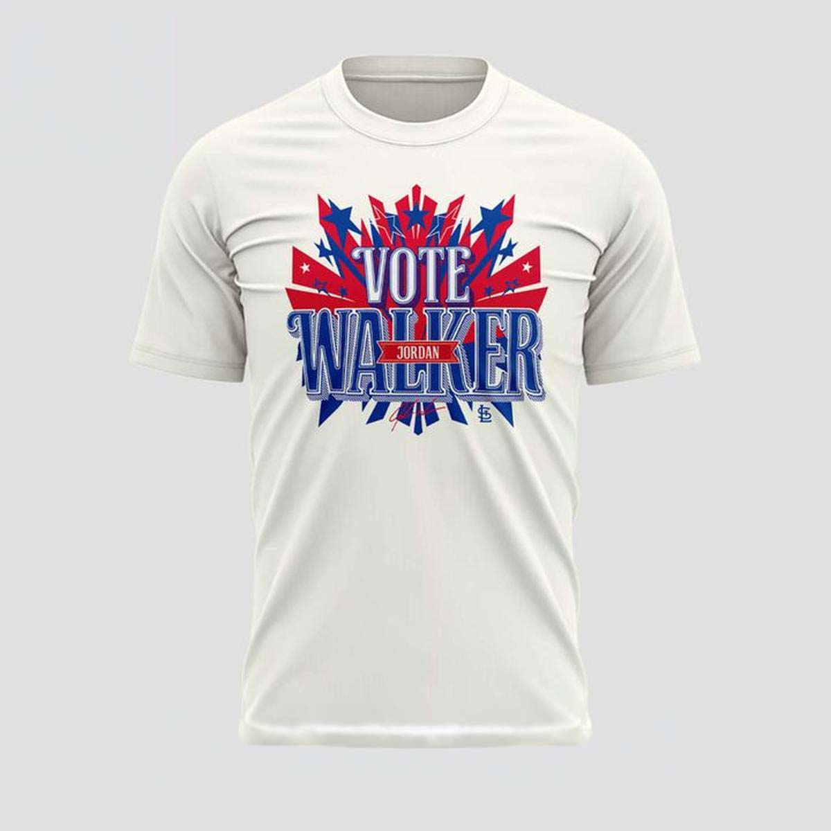Jordan Walker Cardinals Vote 18 White T-Shirt - Best Gift for Fans - Image 2