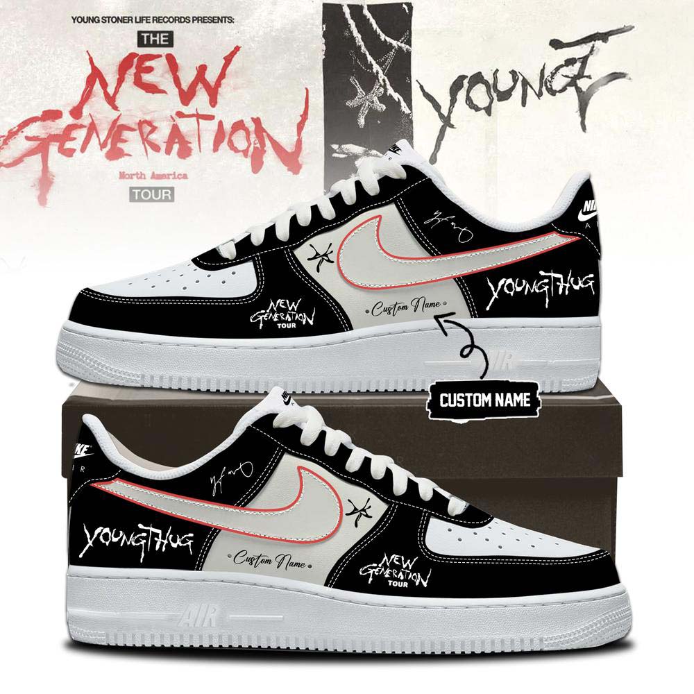 Young Thug New Generation Tour 2026 Air Force 1 Sneakers - Image 3