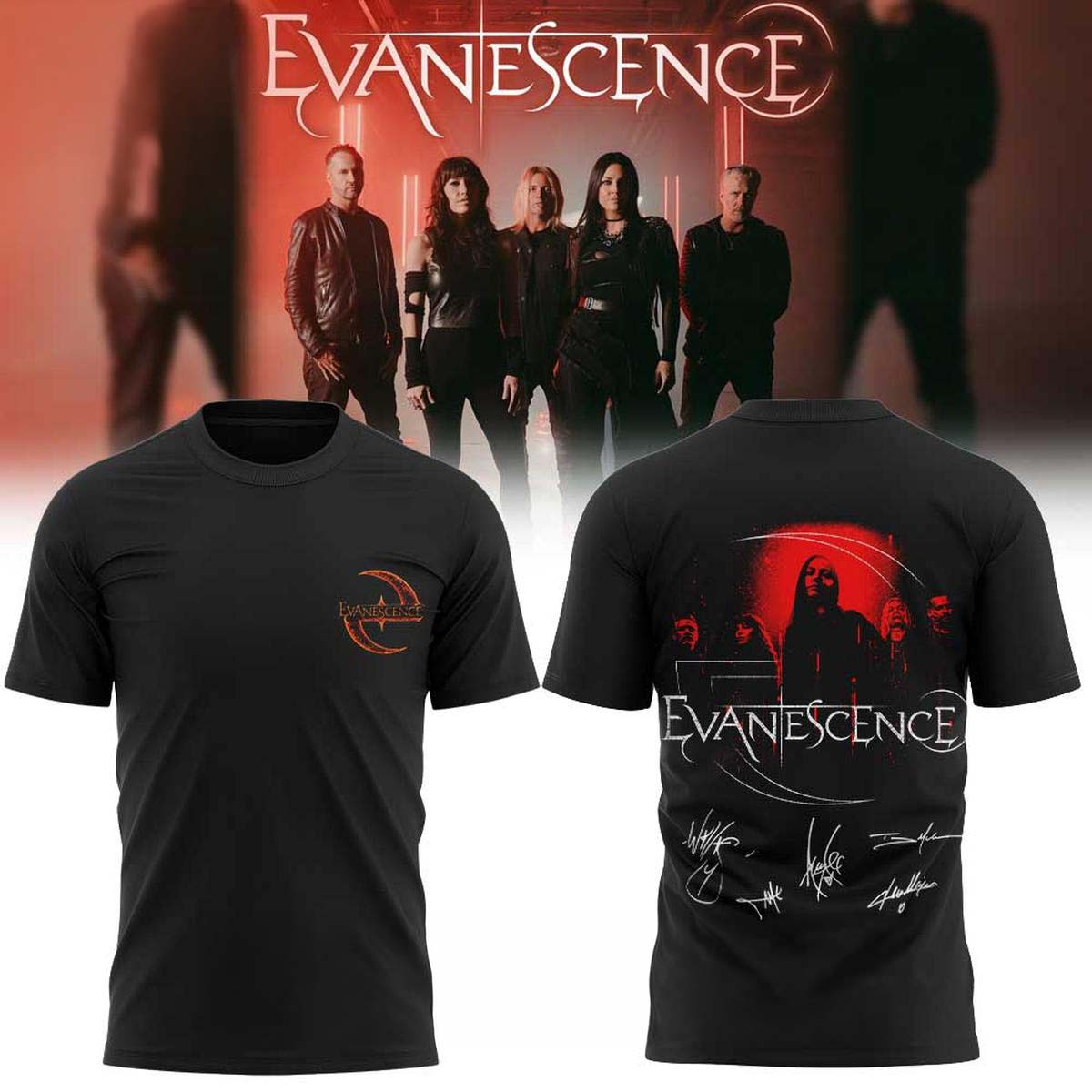 Evanescence 2026 World Tour Sanctuary Hoodie - Official Concert Merchandise Gift for Fans