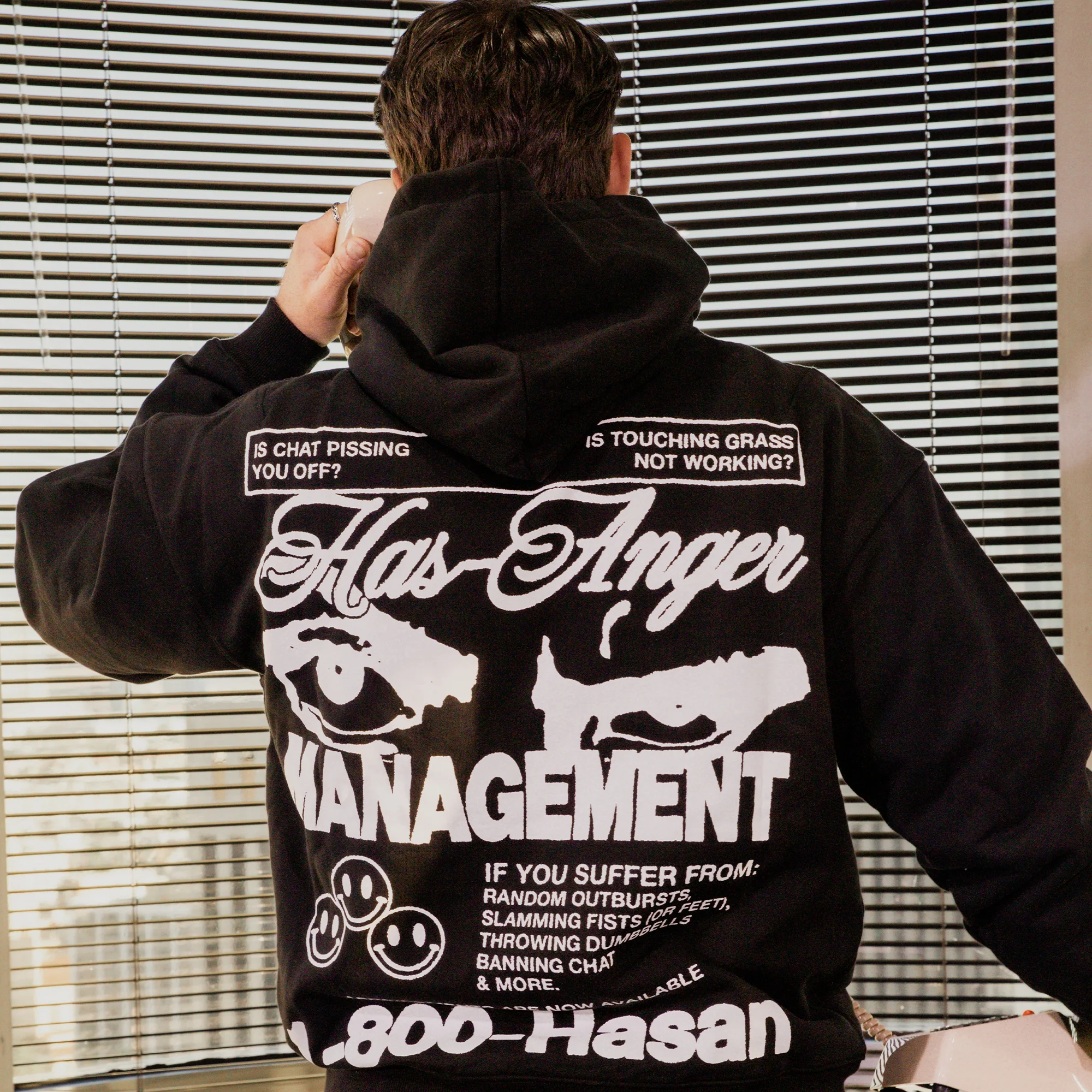 HasAnger Hoodie HasAn ger Hoodie Trend Graphic Merch 2025 - Image 2