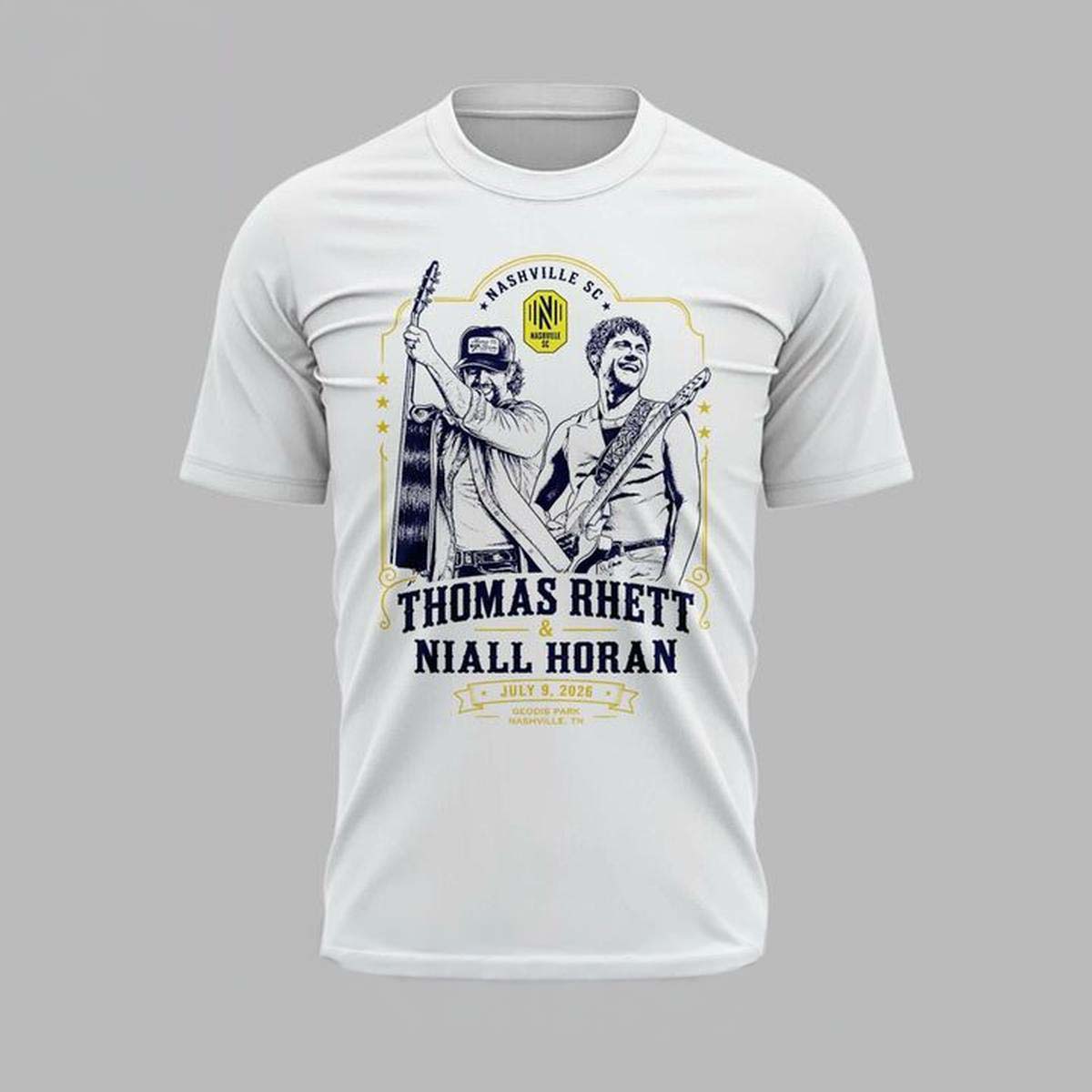 Thomas Rhett and Niall Horan x Nashville SC 2026 Concert Hoodie T-Shirt Gift Idea for Fans - Image 2
